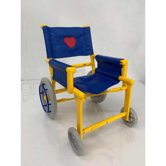 Build a Bear Yellow and Blue Wheel chair with Hear and bear logo - Picture 1 of 10